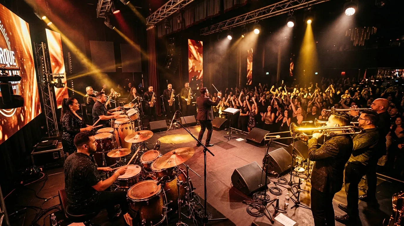LatinBomba Orquesta en viva presentación